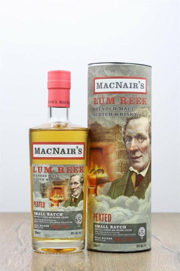 MacNair's Lum Reek PEATED SMALL BATCH Blended Malt Scotch 0