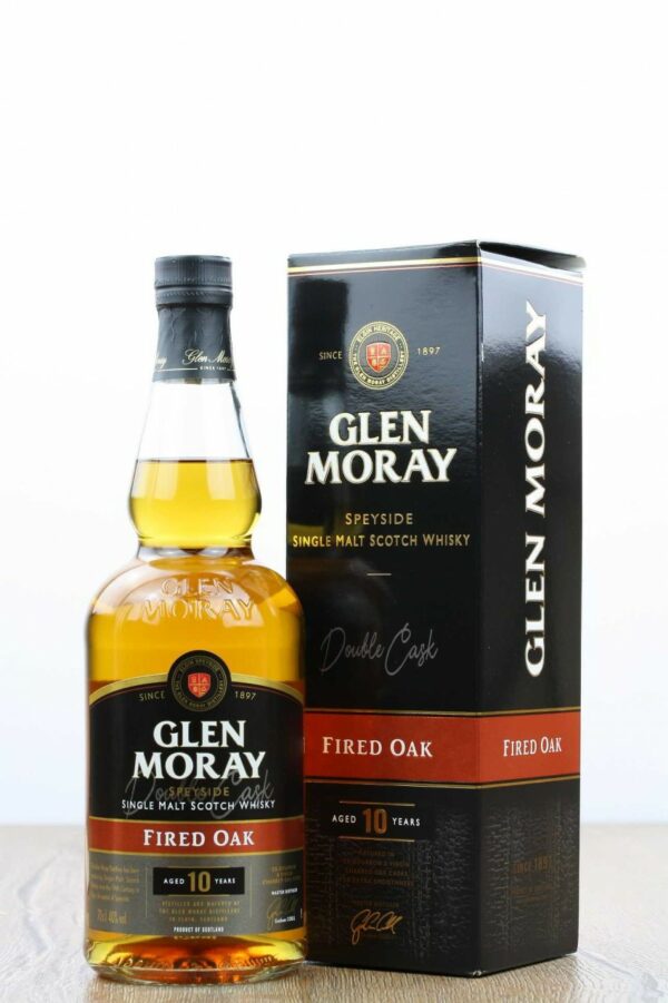 Glen Moray 10 Years Fired Oak + GB 0
